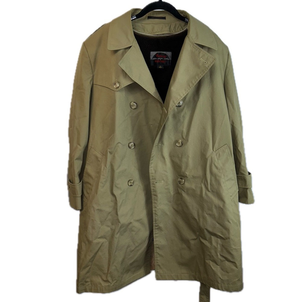 Botany Weathertopper Coat Double Breasted Belt Trench Removable Fur Lined Jacket